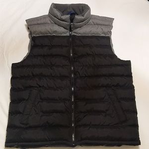 Old Navy Puff Vest, Men's Size L Black & Grey
